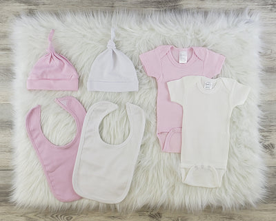 Baby Girl At Home Onesies Set (6 Pieces)
