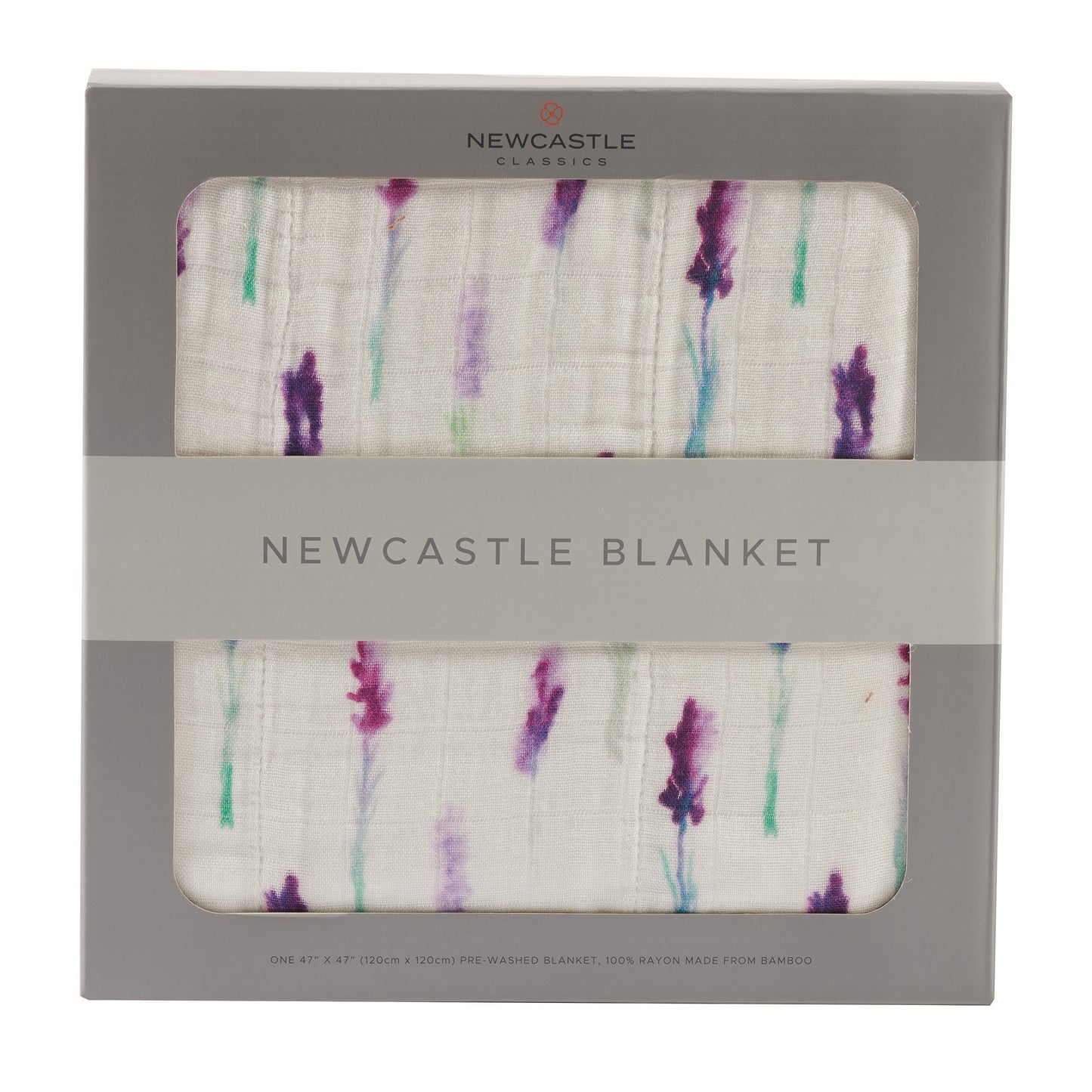 Lavender and White Blanket