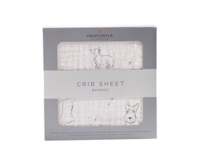 Corgi Bamboo Crib Sheet