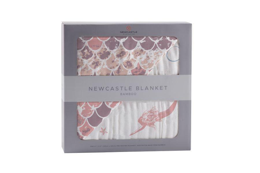 Mermaids and Scales Bamboo Blanket