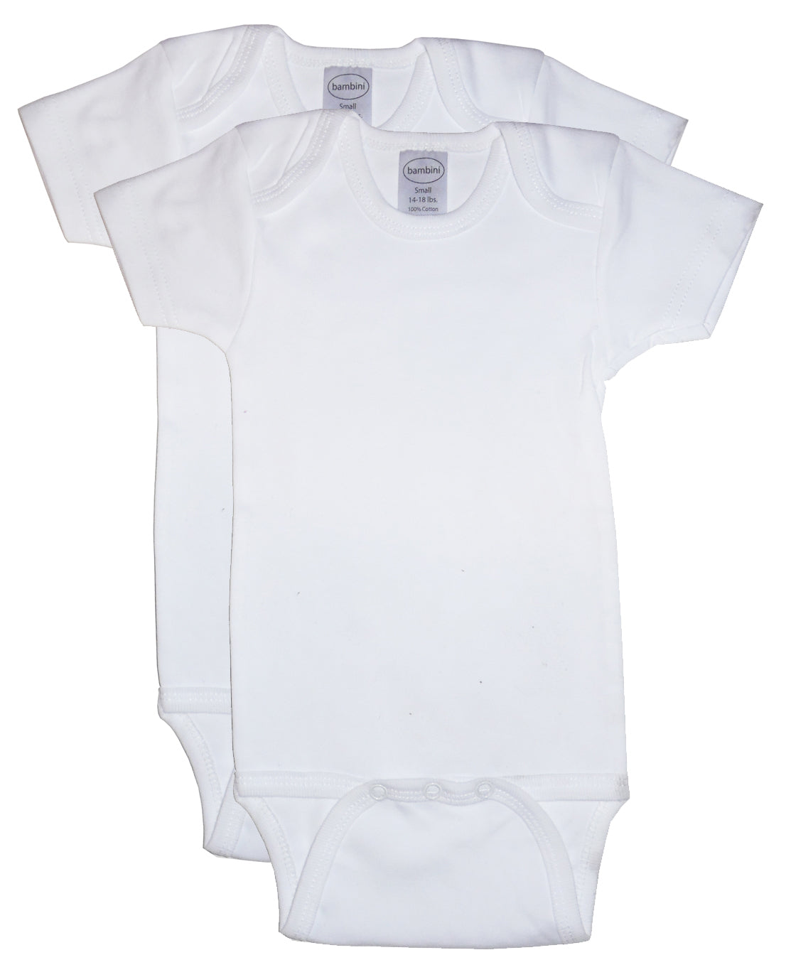 White Short Sleeve Onesies (2 Pack)