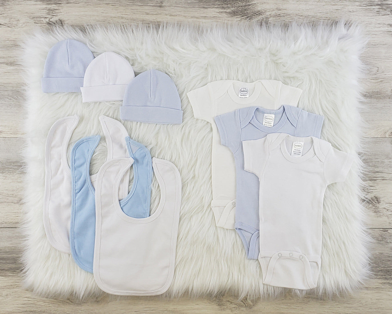 Baby Blue Outifit Clothing Set (9 Pieces)