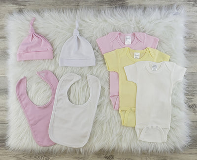 Baby Girl Essentials Clothes Set (7 Pieces)