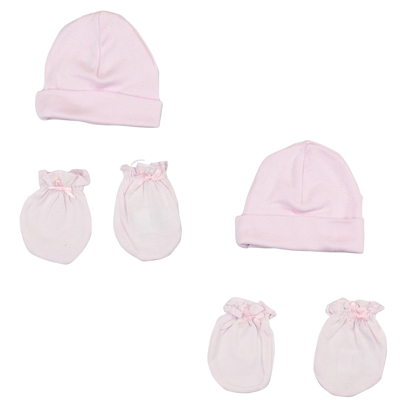 Girls' Hat and Mittens (4 Pieces)