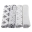 Monochrome Bamboo Swaddles (4 Pack)
