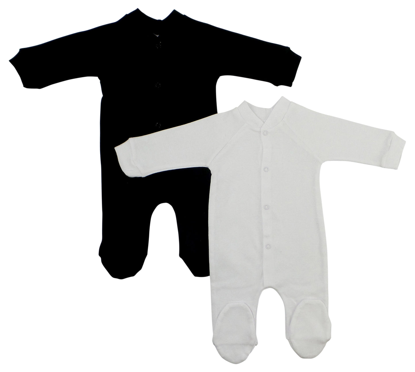Long-sleeve Footie Onesies (2 Pack)