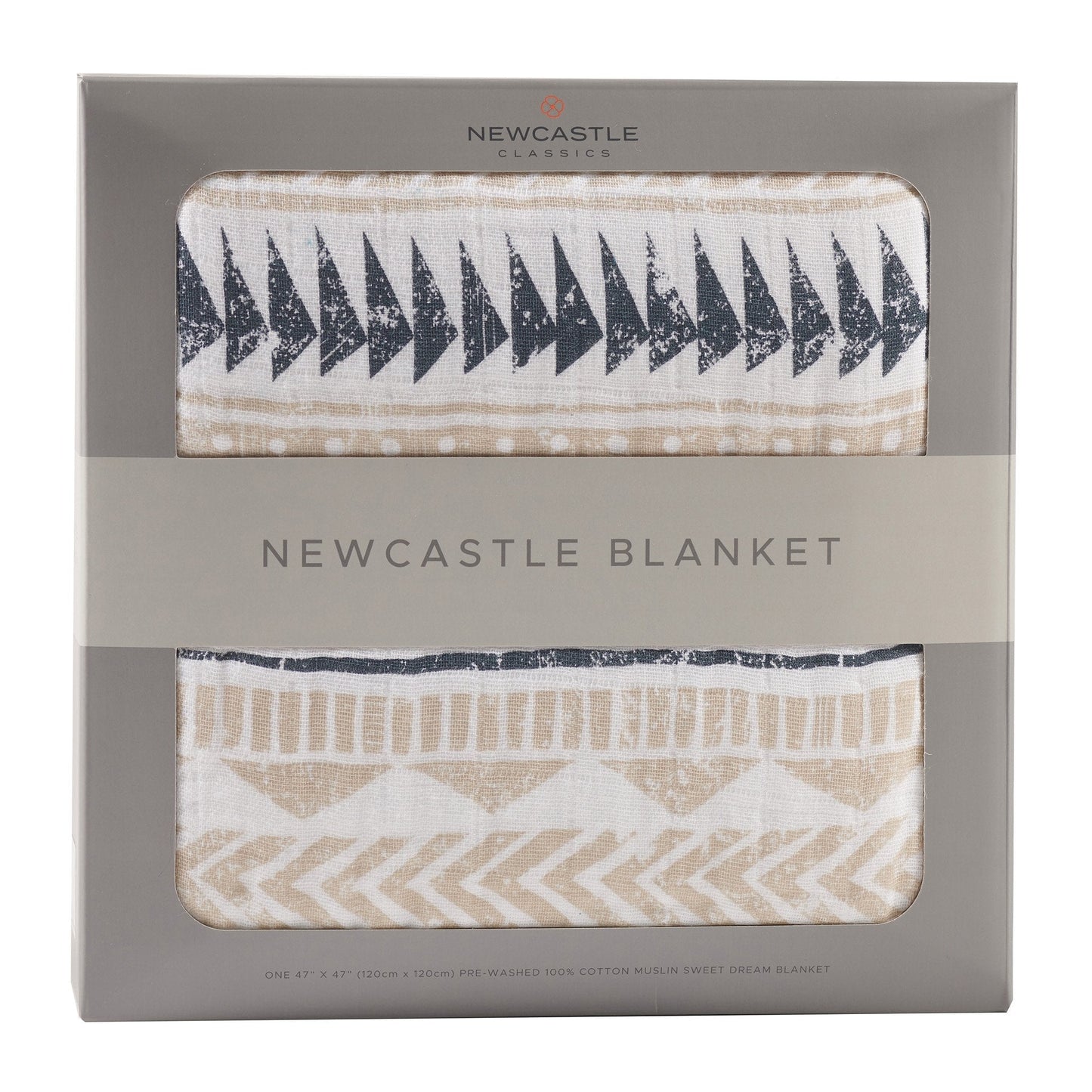 Pyramids Designed Cotton Blanket