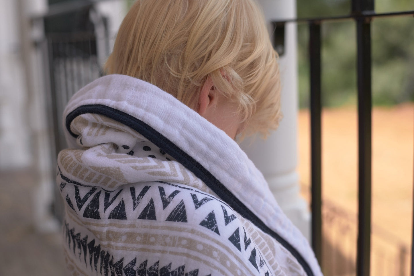 Pyramids Designed Cotton Blanket