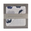 Blue Elephant and Spotted Waves Bamboo Blanket
