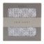 Glacier Grey Plaid Cotton Muslin Crib Sheet