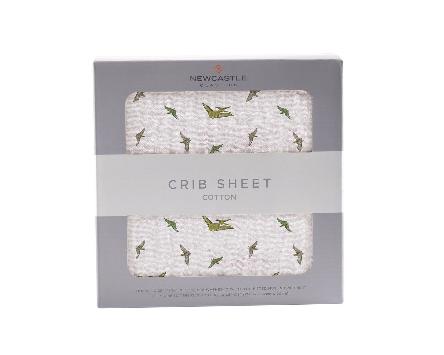 Pteranodon Dinosaur Cotton Crib Sheet