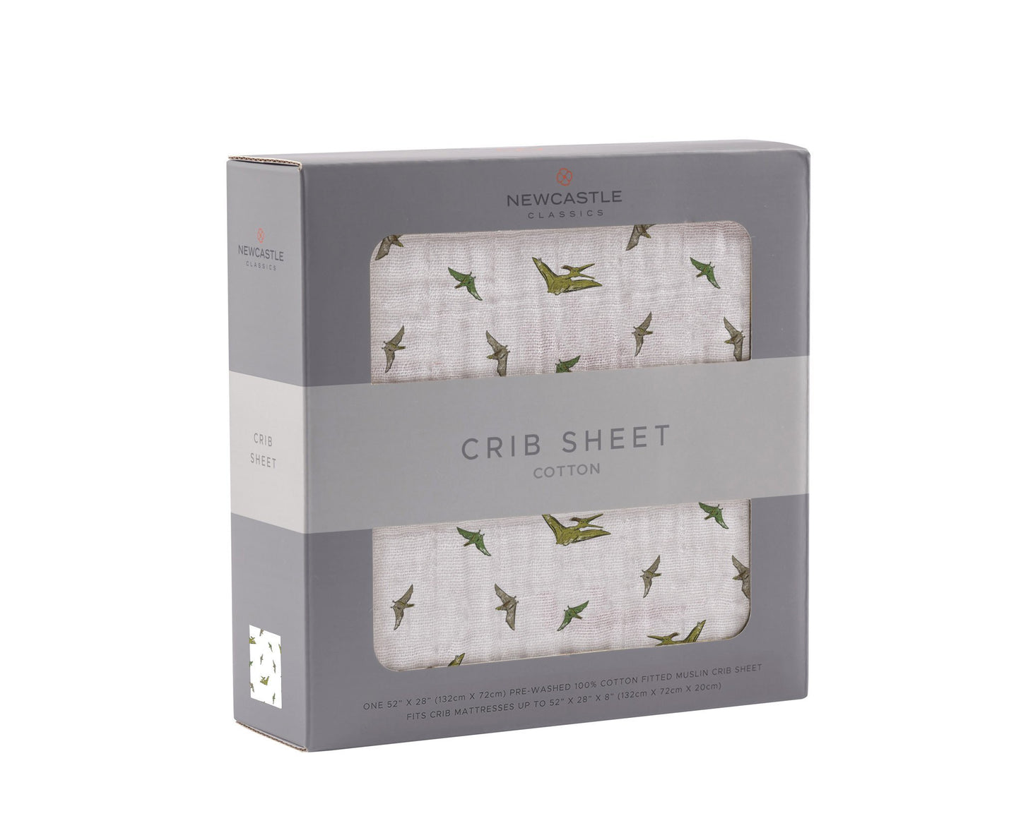 Pteranodon Dinosaur Cotton Crib Sheet