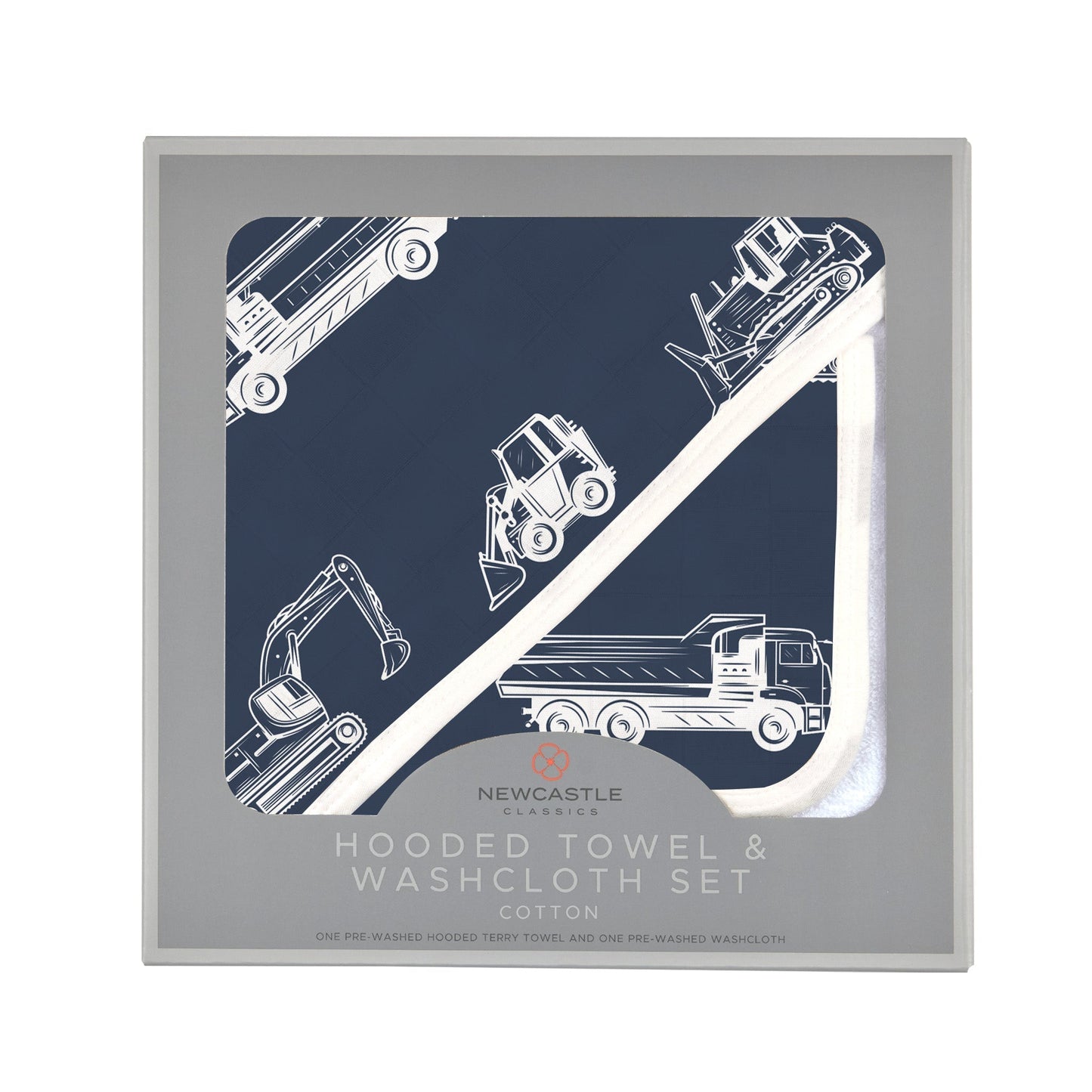 Trucks Hooded Towel and Washcloth Set