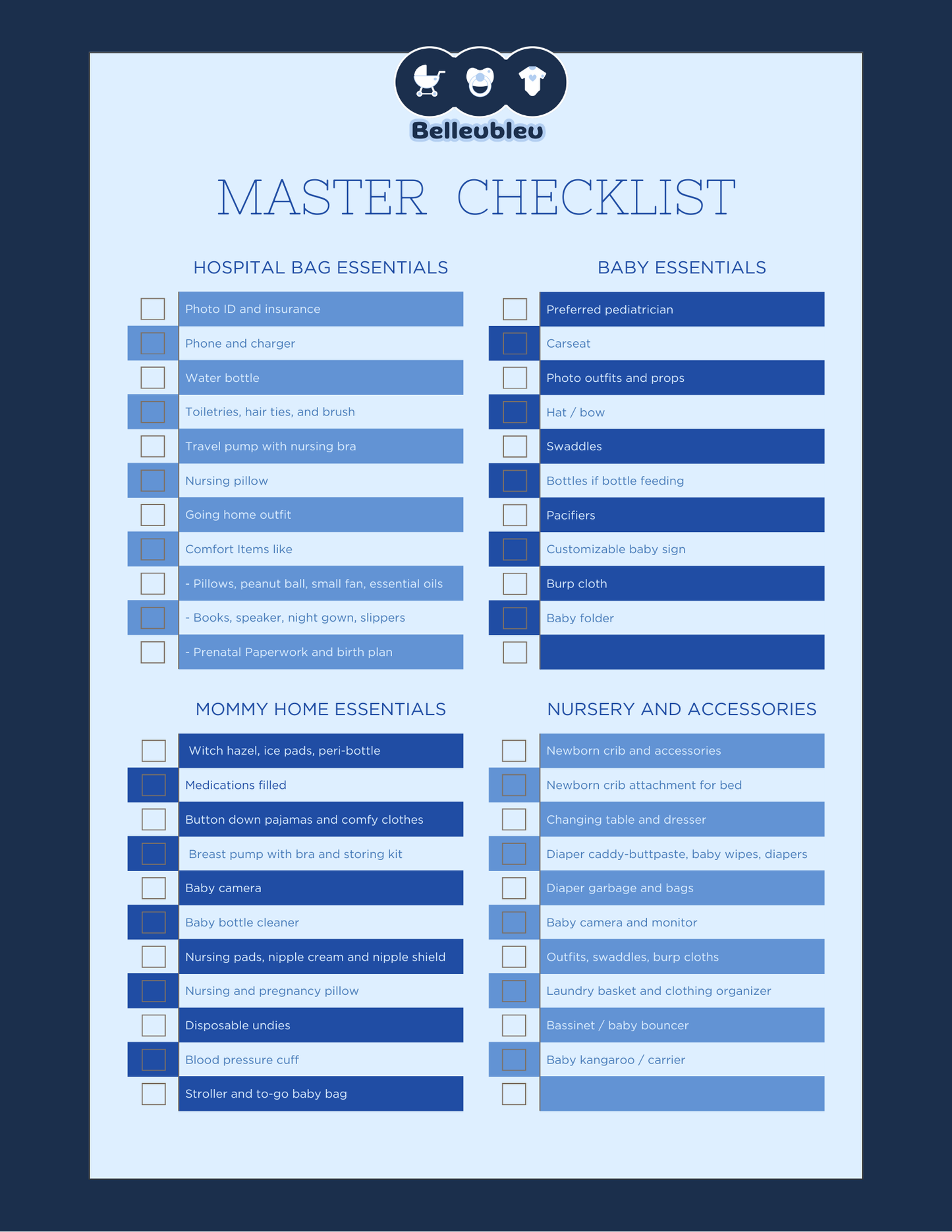 Baby Essentials Checklist