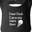 "Dad I Love You More Than Ice Cream" Snapback Bib
