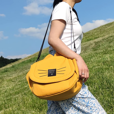 Cat-Design Crossbody Convertible Stroller Bag