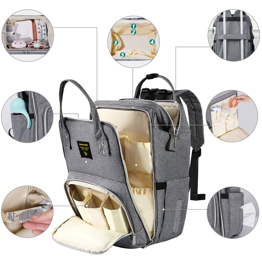 Expandable Traveler's Diaper Backpack