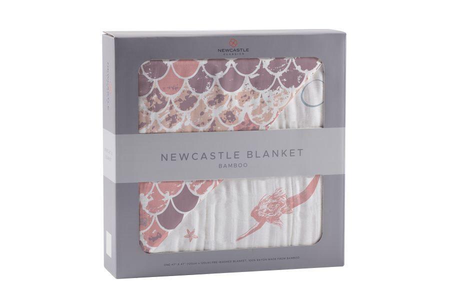 Mermaids and Scales Bamboo Blanket