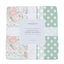 Desert Rose and Jade Polka Dot Cotton Blanket