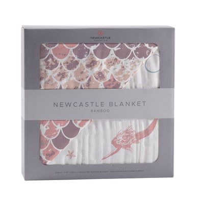 Mermaids and Scales Bamboo Blanket