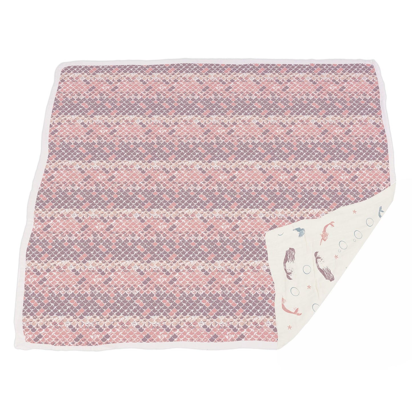 Mermaids and Scales Bamboo Blanket