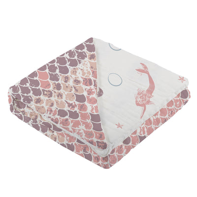 Mermaids and Scales Bamboo Blanket
