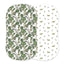 Tropical Forest and Pteranodon Cotton Changing Pad Cover/Bassinet